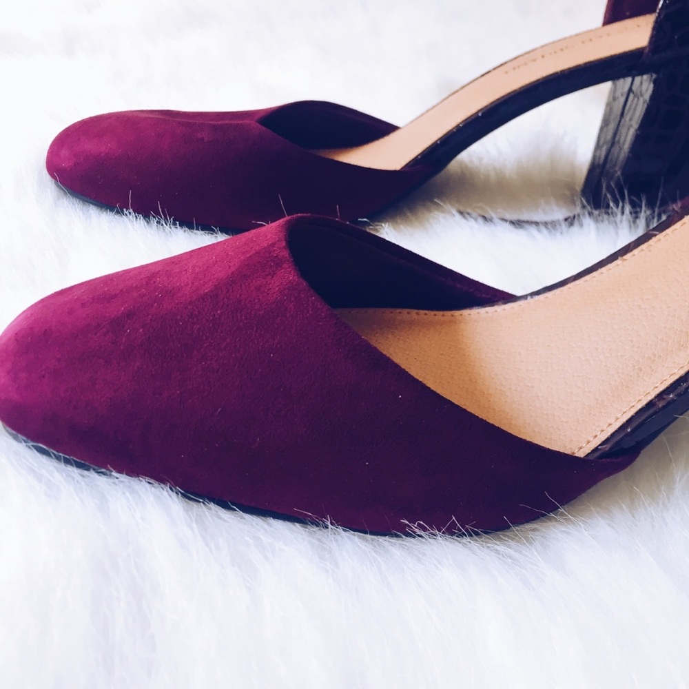 Plum Christian Siriano Heels